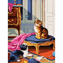 Printed Canvas 30x40 Playful kittens CDA10417