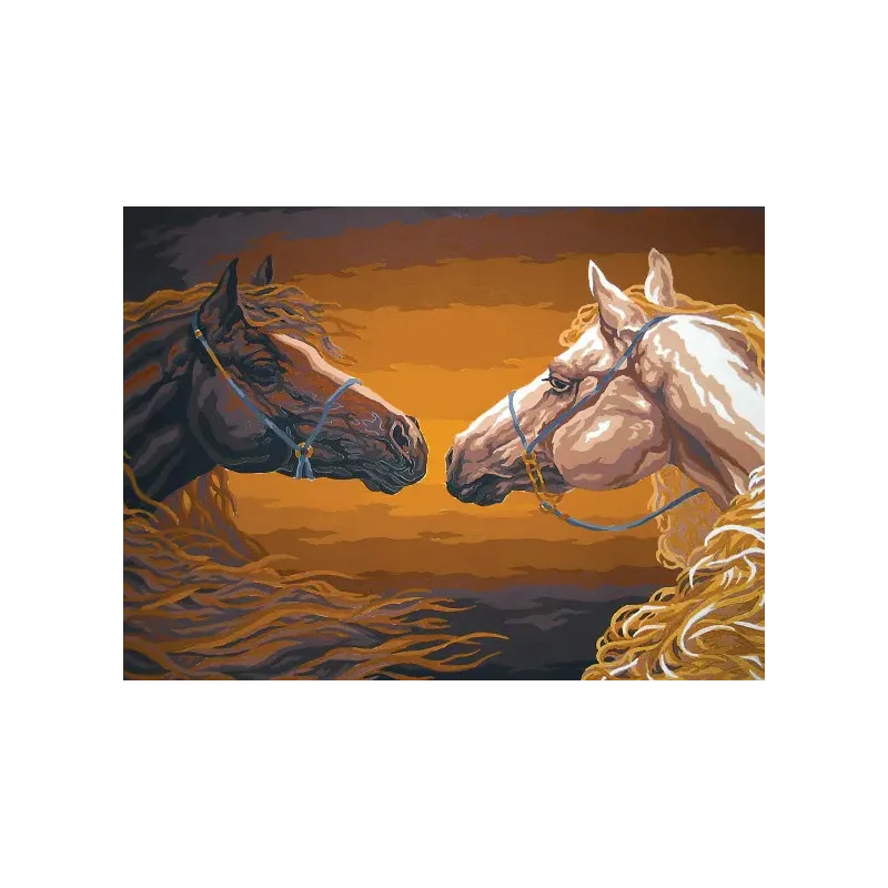 Printed Canvas 30x40 Stable Mates CDA10395