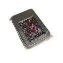 Pre-filled metallic pin box 9 x 6 x 1.8 cm RTOT00102