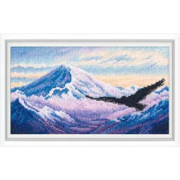 Kryželiu siuvinėjimo rinkiniai „Aukštumų malonumas“ 22x12,5 cm RTOM1058