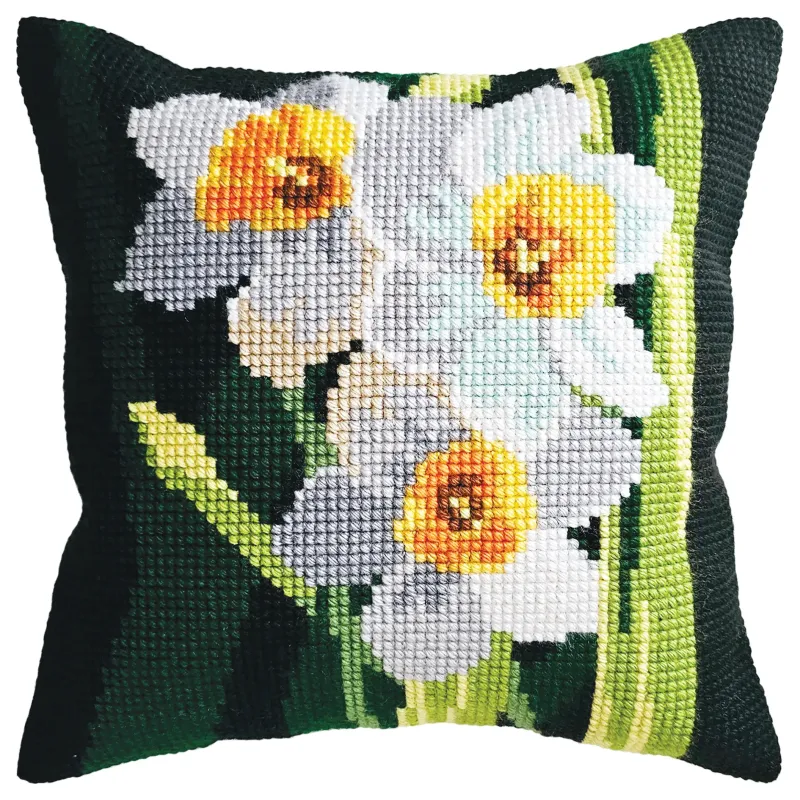 Kissen-Set "Narzissenblüten" 40 x 40 cm CDA5484