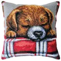Cushion kit "Beloved puppy" 40 x 40 cm CDA5482