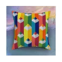 Kit de coussin compté "Crayons de couleur" 40 x 40 cm CDA5469