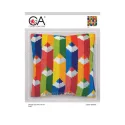 Kit de coussin compté "Crayons de couleur" 40 x 40 cm CDA5469