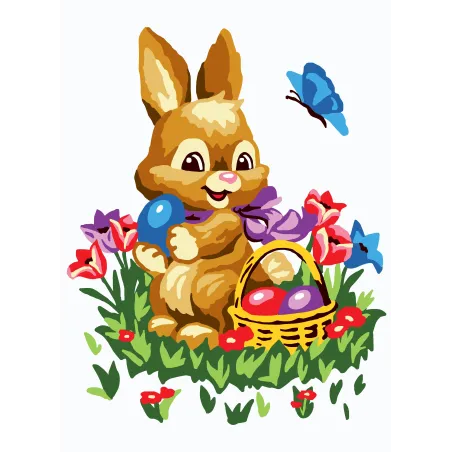Printed Canvas 22x30 Easter bunny CDA6301