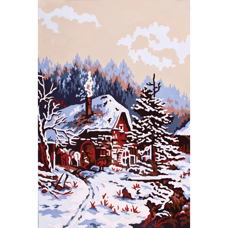 Toile imprimée 20x30 Scène de neige CDA6138