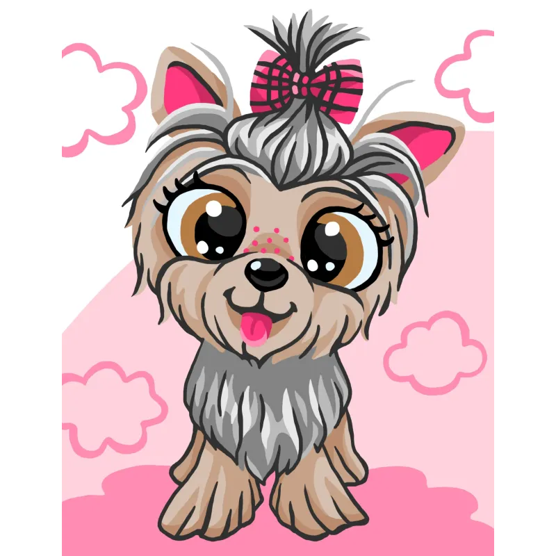 Toile imprimée 14x18 Yorkshire Terrier CDA3363