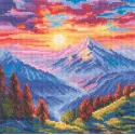 Cross-stitch kits "Colour of the sun" 15,5x15,5 cm RTOM1027