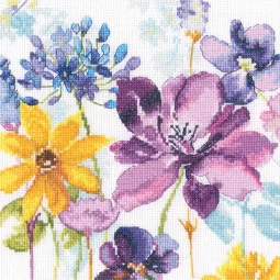 Cross-stitch kits "Flowers of happiness" 20x20 cm RTOM1042