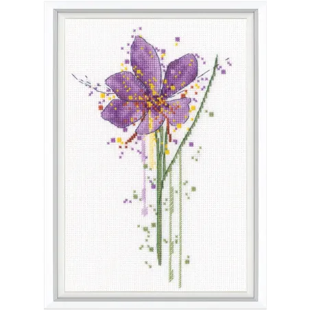 Cross-stitch kits "Watercolour crocus" 13x20,5 cm RTOM1033