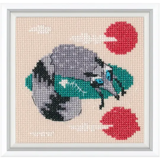 Kit point de croix "Vacances de rêve" 10x10 cm RTOH003