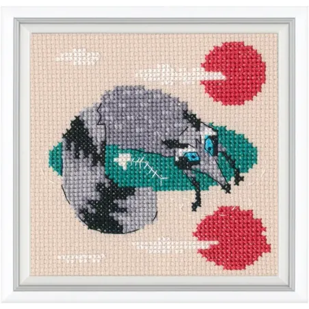 Kit point de croix "Vacances de rêve" 10x10 cm RTOH003