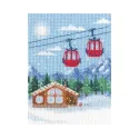 Cross-stitch kit "In the mountains" 9x12 cm RTOC393