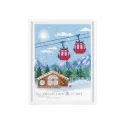 Cross-stitch kit "In the mountains" 9x12 cm RTOC393