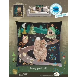 Cross stitch kit Be my guest, cat RTOCU092