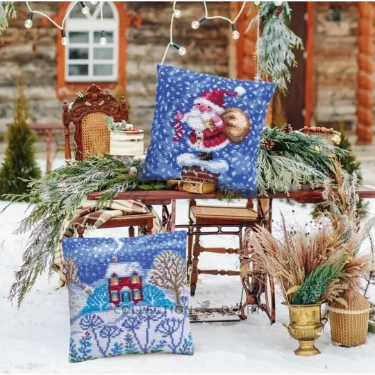 Kit coussin Beau hiver 40 X 40 cm CDA5457