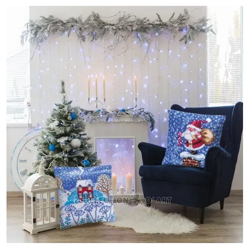 Kit coussin Beau hiver 40 X 40 cm CDA5457