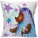 Kit coussin La tenue de la licorne 40 X 40 cm CDA5422