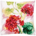 Kit coussin Géranium rouge 40 X 40 cm CDA5418