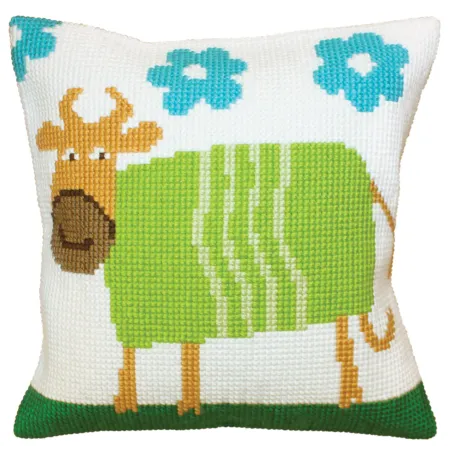Kit coussin Vache joyeuse 40 X 40 cm CDA5398