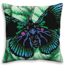 Kit coussin papillon graphique 40 X 40 cm CDA5309