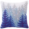 Kit coussin Forêt hivernale 40 X 40 cm CDA5304