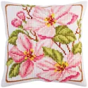 Kit coussin Magnolia rose 40 X 40 cm CDA5291