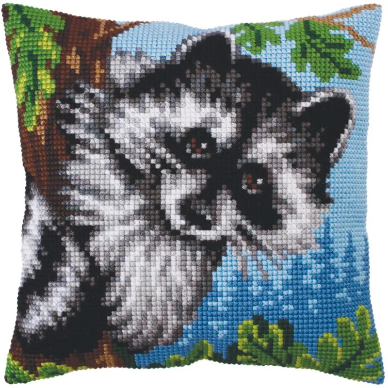 Kissen-Set Kleiner Waschbär 40 X 40 cm CDA5273
