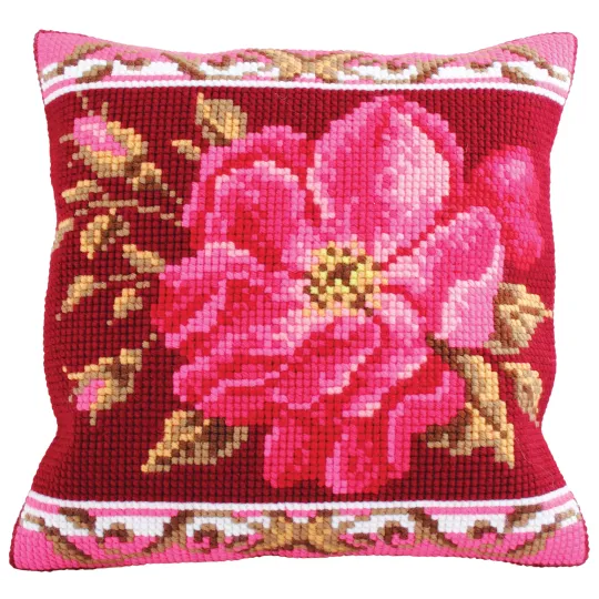 Kit coussin Rose Romantique 1 40 x 40 cm CDA5178