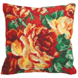 Kit coussin droit rose Cabbage 40 x 40 cm CDA5112