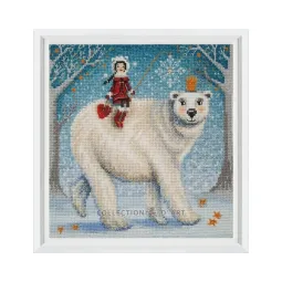 Cross-stitch kit "How to catch a snowflake" RTOM1006