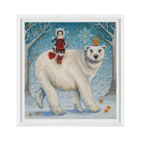 Cross-stitch kit "How to catch a snowflake" RTOM1006