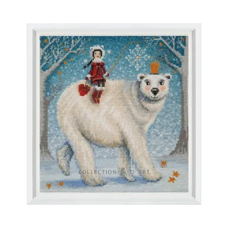 Cross-stitch kit "How to catch a snowflake" RTOM1006
