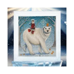 Cross-stitch kit "How to catch a snowflake" RTOM1006