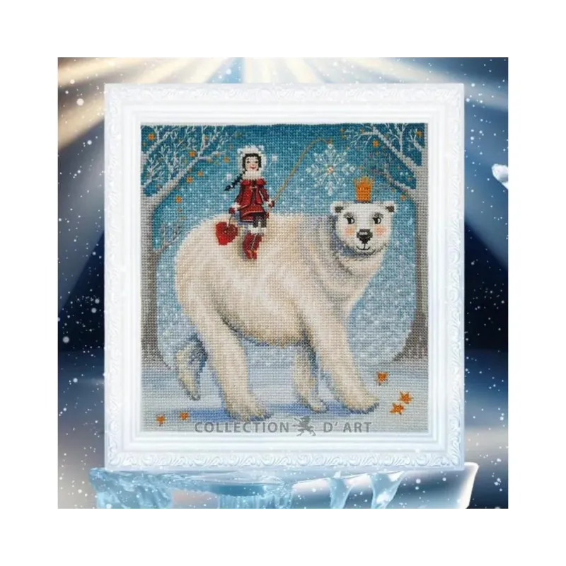 Cross-stitch kit "How to catch a snowflake" RTOM1006