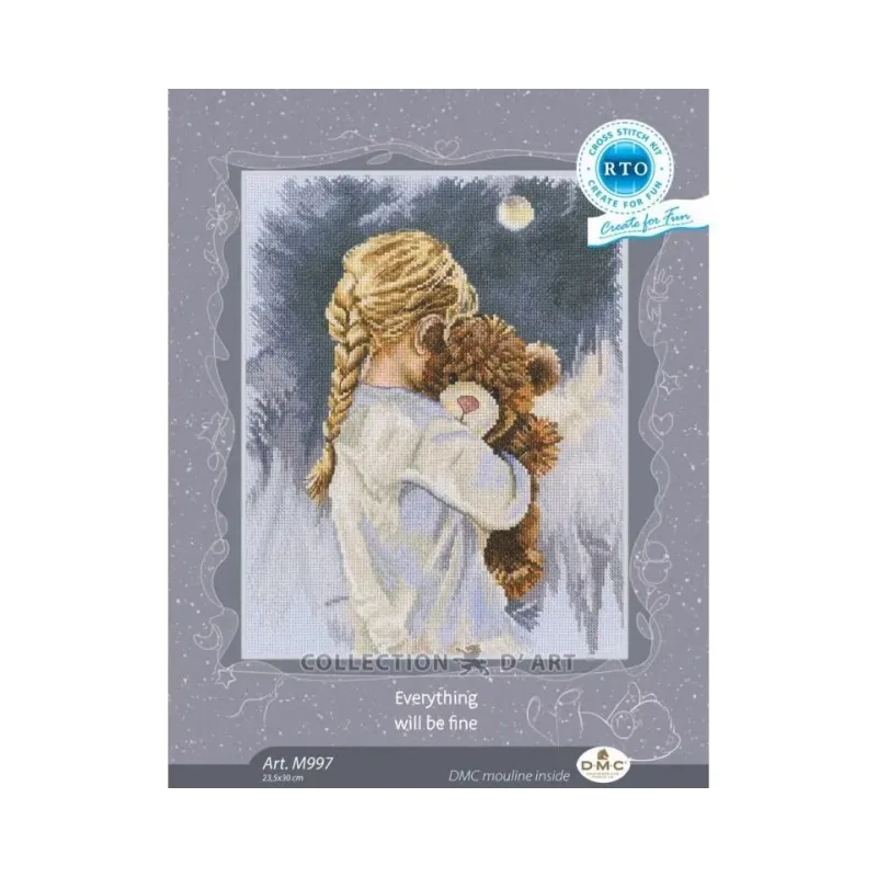 Cross-stitch kit "Everything will be fine" RTOM997