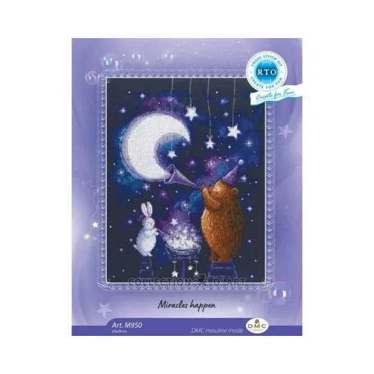 Cross-stitch kit "Miracles happen" RTOM950
