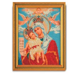 Kit de broderie de perles icône "Notre Dame de la Miséricorde" RTORB-168