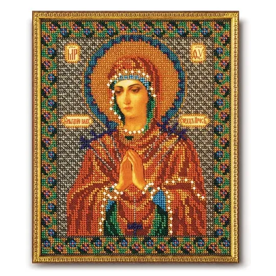 Icon beaded embroidery kit  Our Lady "Softener of Evil Hearts" RB-154