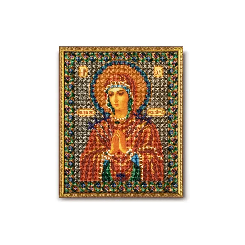 Icon beaded embroidery kit  Our Lady "Softener of Evil Hearts" RB-154