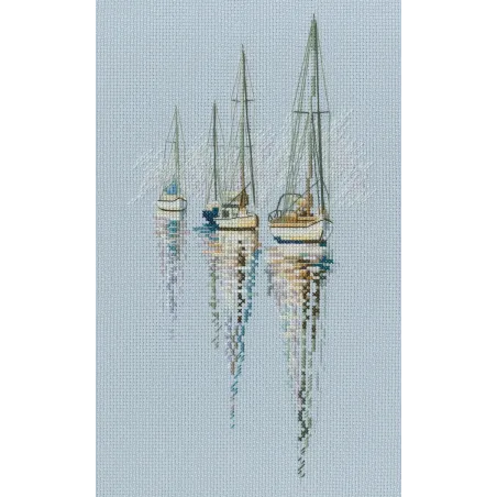 Kit point de croix "Avec le goût du sel, du vent et du soleil" RTOM850