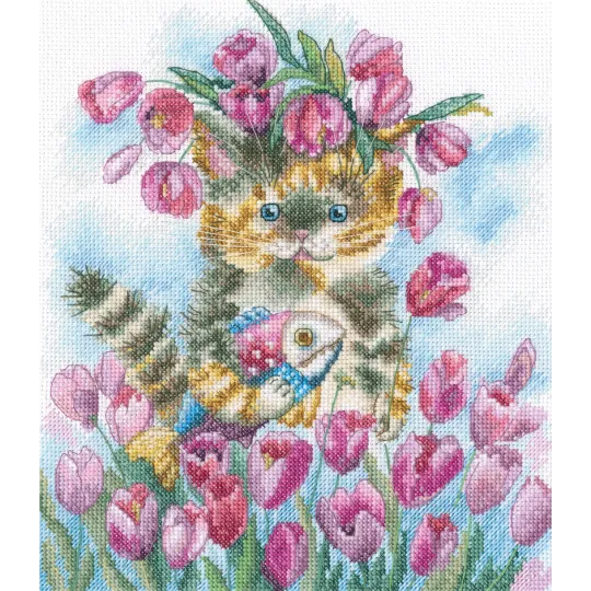 Kreuzstich-Set „Tulpen Frühling” M839