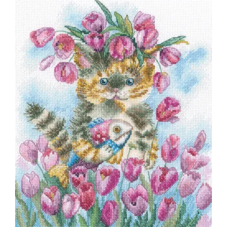 Kreuzstich-Set „Tulpen Frühling” M839