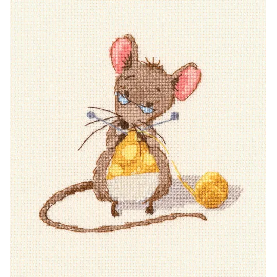 Cross-stitch kit "Cheese knitting" M800