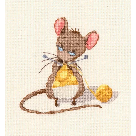 Cross-stitch kit "Cheese knitting" M800