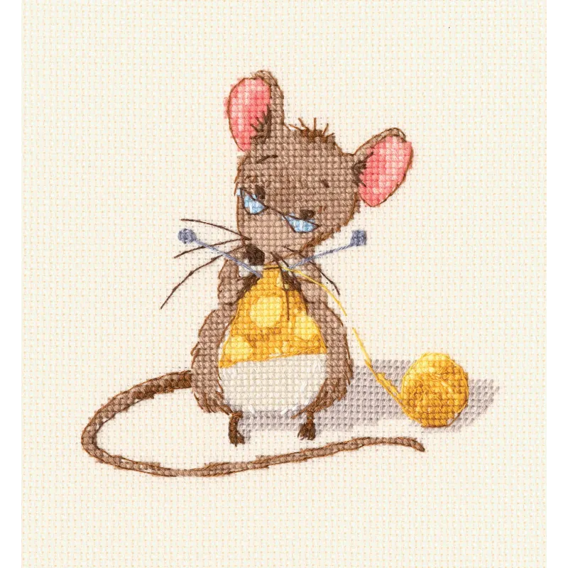 Cross-stitch kit "Cheese knitting" M800