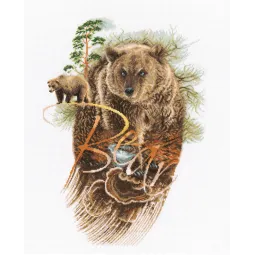 Kit point de croix "Forestier" RTOM781