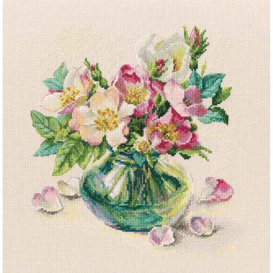 Cross-stitch kit "Tender briar flowers" M721