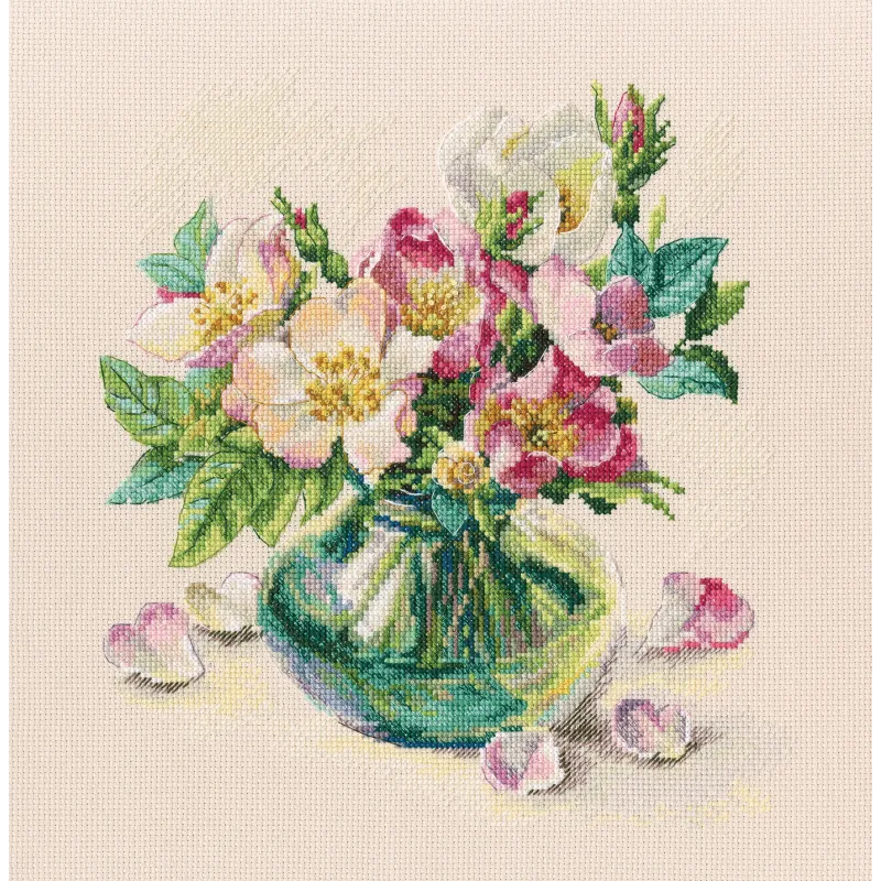 Cross-stitch kit "Tender briar flowers" M721