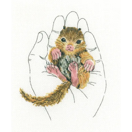 Cross-stitch kit "Warmth in palms" M696